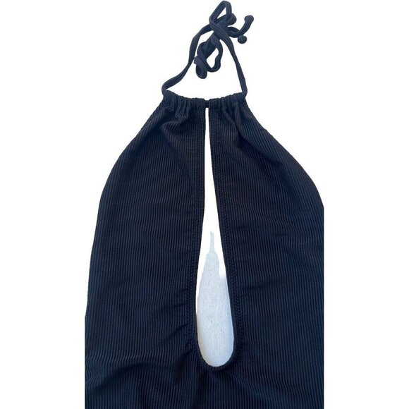 Nasty Gal Black Bohemian Rhapsody Ribbed Swimsuit Size XS NWOT - Picture 13 of 16